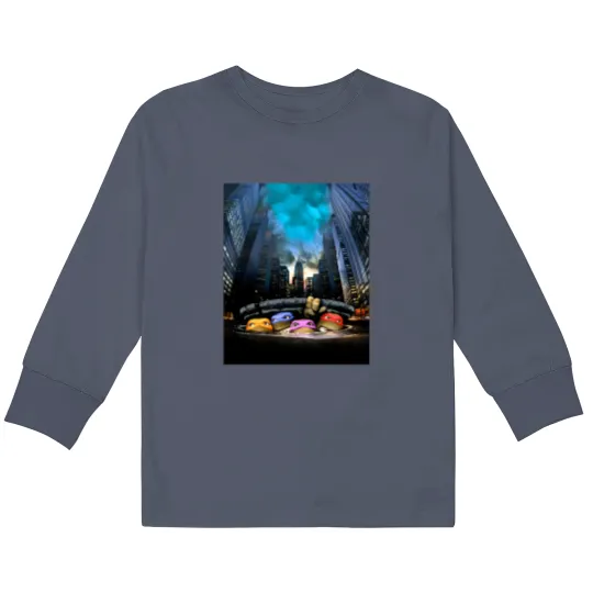 Discover Sewer Turtles 1990 Kids Long Sleeve T Shirts