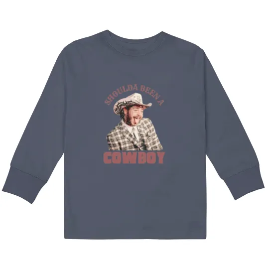 Discover Post Malone Kids Long Sleeve T-Shirts - Shoulda Been a Cowboy