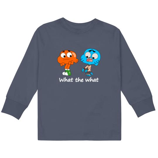 Discover The amazing world of Gumball Kids Long Sleeve T Shirts