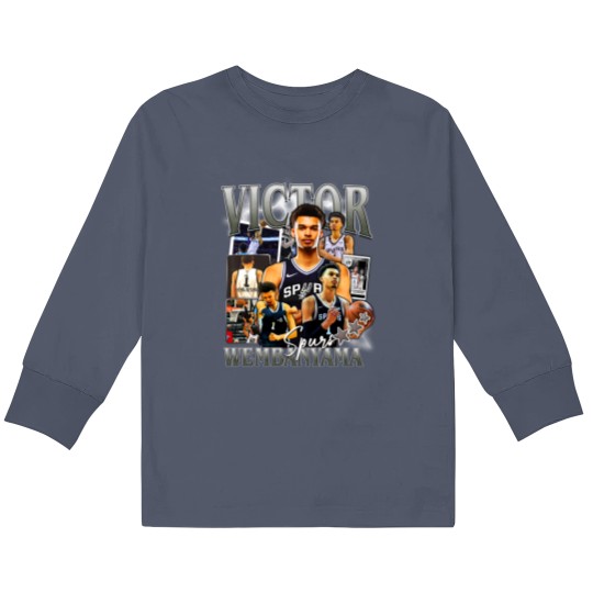 Discover Victor Wembanyama San Antonio Basketball Kids Long Sleeve T Shirts