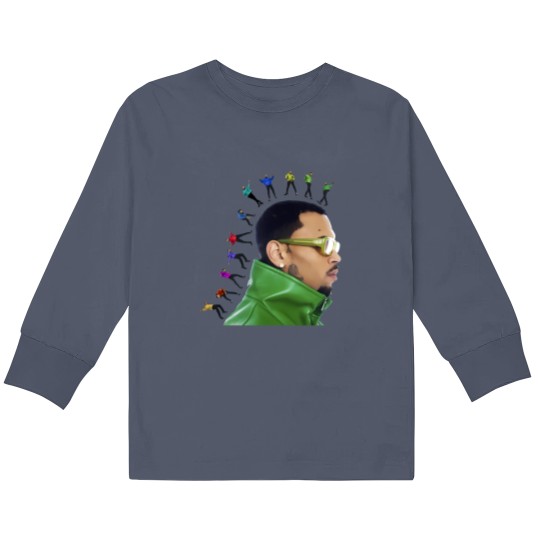 Discover Chris Brown 11:11 Tour 2024 Kids Long Sleeve T Shirts, Chris Brown Fan Kids Long Sleeve T Shirts, Chris Brown 2024 Kids Long Sleeve T Shirts