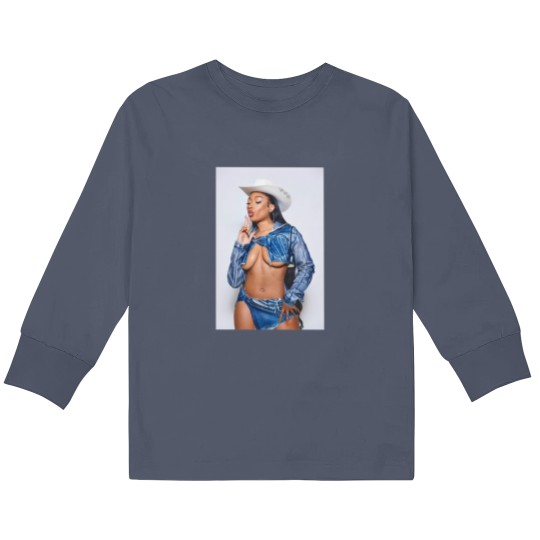 Discover Megan Thee Stallion Kids Long Sleeve T Shirts, Megan Thee Stallion Summer 2024 Tour Kids Long Sleeve T Shirts