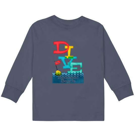 Discover Redondo Beach Dive - Colorful Scuba Kids Long Sleeve T Shirts