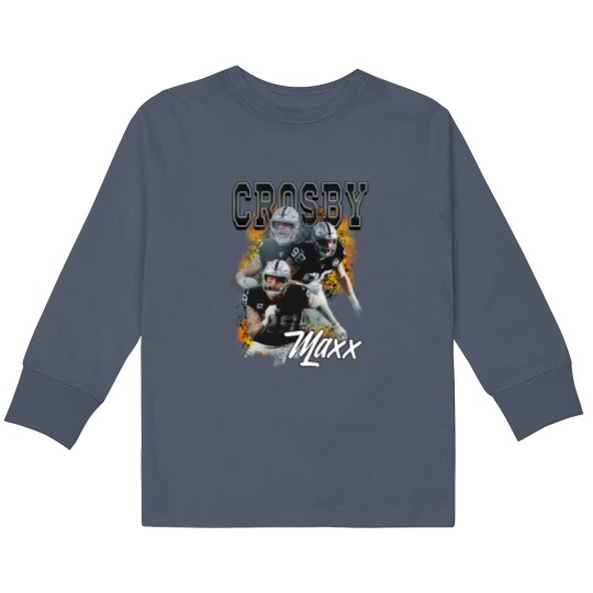 Discover Maxx Crosby Unisex Vintage Kids Long Sleeve T Shirts, Vintage Maxx Crosby