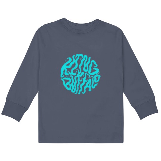 Discover King Buffalo, black and blue Kids Long Sleeve T Shirts