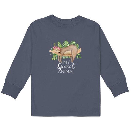 Discover Kids Long Sleeve Sloth T-Shirts