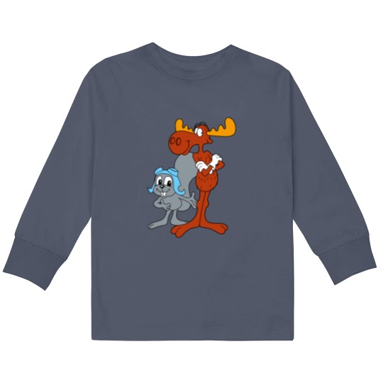 Discover Rocky and Bullwinkle Kids Long Sleeve T Shirts