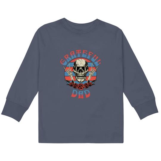 Discover Grateful Dad Kids Long Sleeve T Shirts, , Father's Day Kids Long Sleeve T Shirts, Fathers Day Gift,
