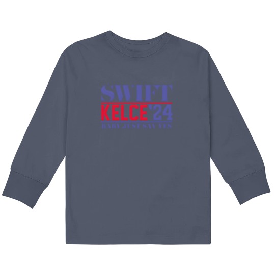 Discover Swift Kelce 24 Kids Long Sleeve T Shirts