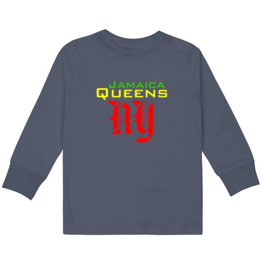 Discover Jamaica Queens Kids Long Sleeve T Shirts