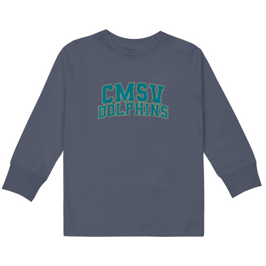 Discover College of Mount Saint Vincent Dolphins 01 Kids Long Sleeve T Shirts