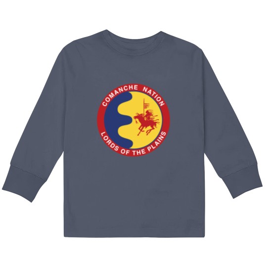 Discover Comanche Nation Seal Lords Of The Plains Kids Long Sleeve T Shirts