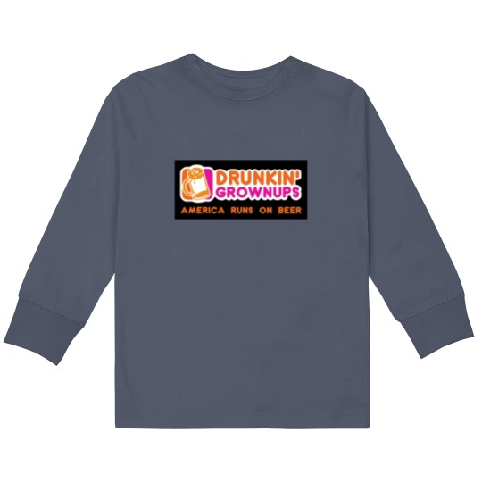 Discover Drunkin Grownups America Version Kids Long Sleeve T Shirts