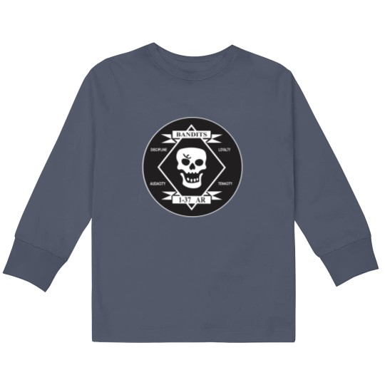 Discover The Bandits - 1st Battalion - 37th Armor Regiment (Clean Style) Kids Long Sleeve T Shirts