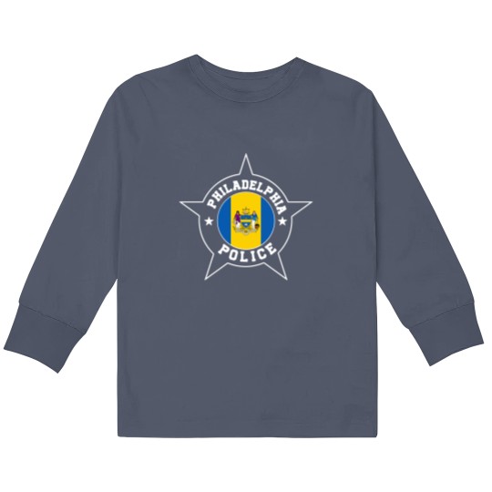 Discover Philadelphia Police T  - Philadelphia flag Kids Long Sleeve T Shirts