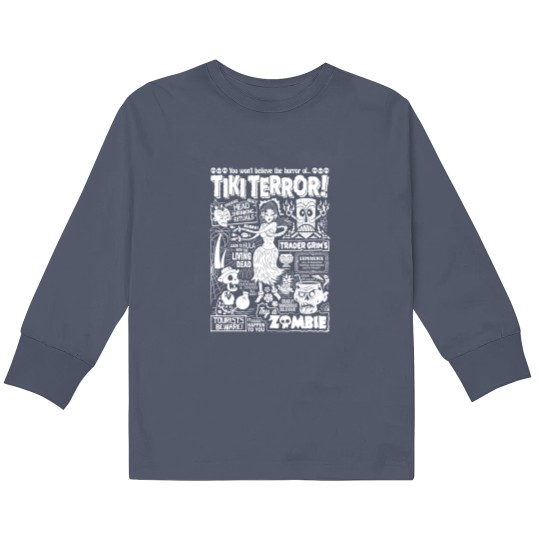 Discover Tiki Terror! - Tiki - Kids Long Sleeve T Shirts
