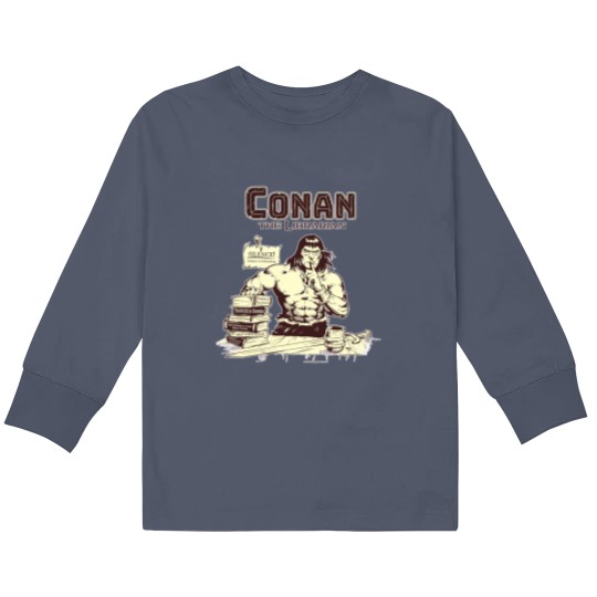 Discover Conan the Librarian Kids Long Sleeve T Shirts