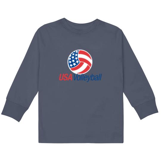 Discover USA Volleyball Kids Long Sleeve T Shirts