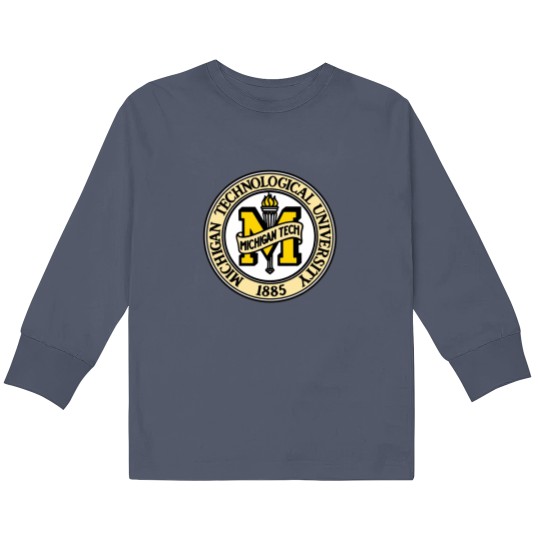 Discover Michigan Technological University Kids Long Sleeve T Shirts