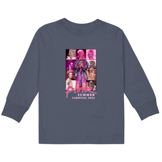 Discover P!nk Summer Carnival 2024 Kids Long Sleeve T-Shirts
