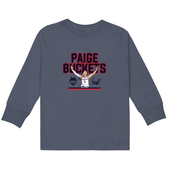 Discover Paige Bueckers Buckets Unisex Kids Long Sleeve T Shirts, Basketball Player irt