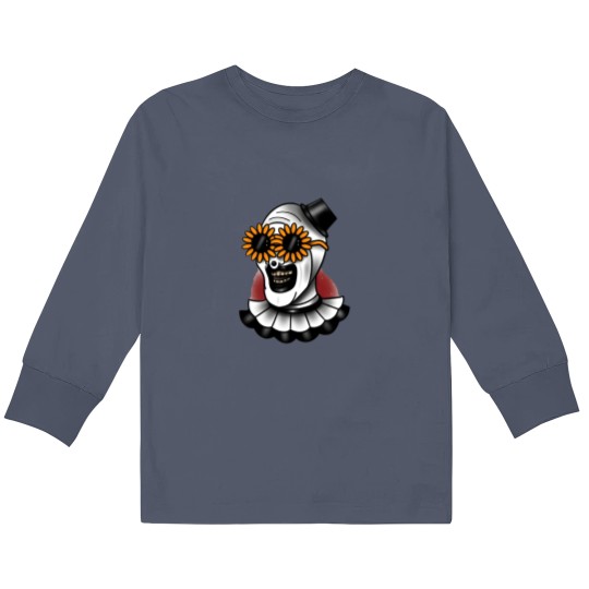 Discover Art The Clown Terrifier 2 Sunflower Sunglasses Active Onesies Kids Long Sleeve T Shirts