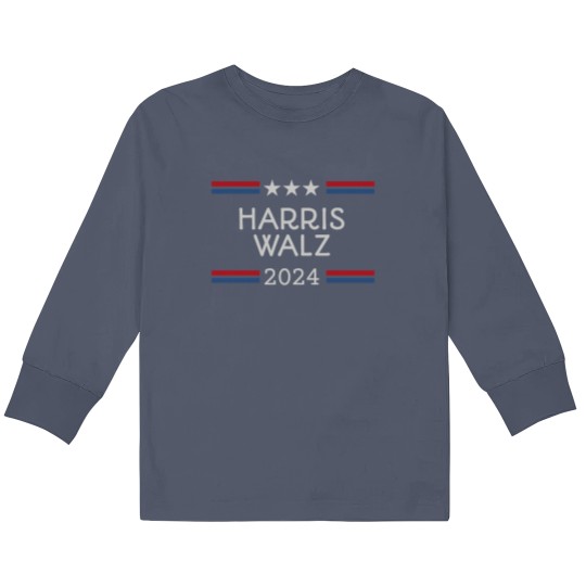 Discover Harris Walz 2024 Kids Long Sleeve T Shirts, Kamala Harris, Tim Walz, Gift for Democrat