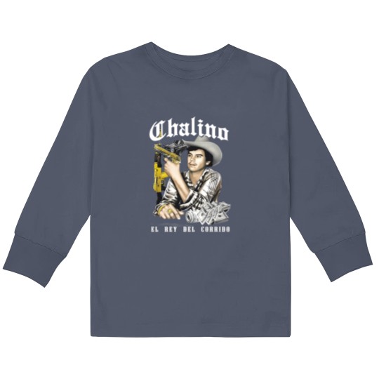 Discover Chalino Sanchez El Rey Del Corrido Kids Long Sleeve T Shirts classic in black Cotton