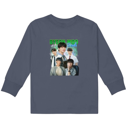 Discover limited-seok-byeon-woo-kdrama-korean Kids Long Sleeve T Shirts