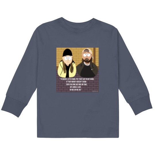 Discover Jay and Silent Bob SouthPark Cartoon Mash-Up Kids Long Sleeve T Shirts