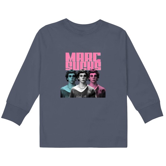 Discover Marc Sucks Empire Records Mark Funny Pop Art 90 Movies Damn the Man Unisex Kids Long Sleeve T Shirts