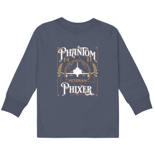Discover Phantom Phixer F4 Phantom Aircraft Maintainer Veteran Kids Long Sleeve T Shirts