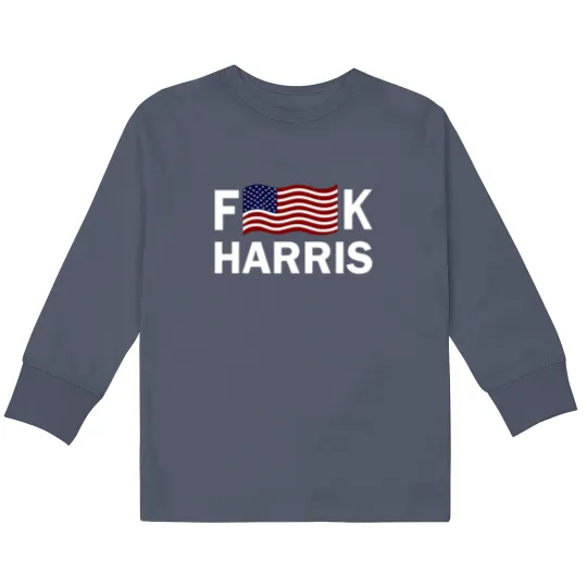Discover F Kamala Harris Conservative Republican FKH Political Humor Unisex Kids Long Sleeve T Shirts