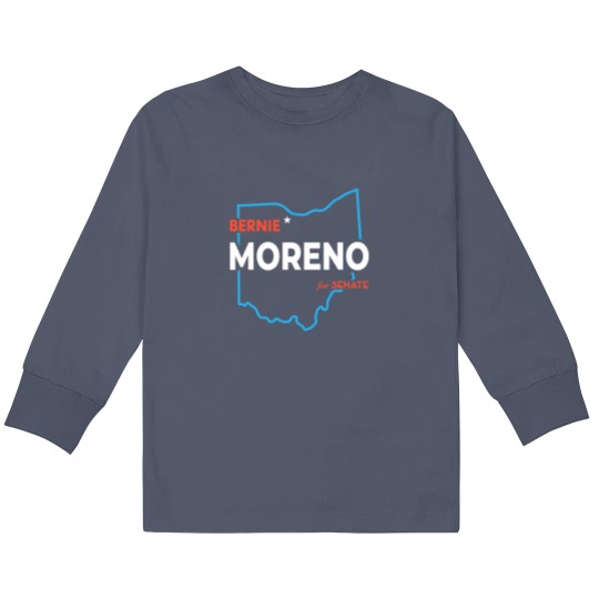 Discover Bernie Moreno For US Senate 2024 Senator Ohio El Kids Long Sleeve T Shirts