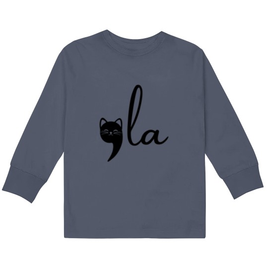 Discover Comma La Cat Lady Kamala Harris Kids Long Sleeve T Shirts