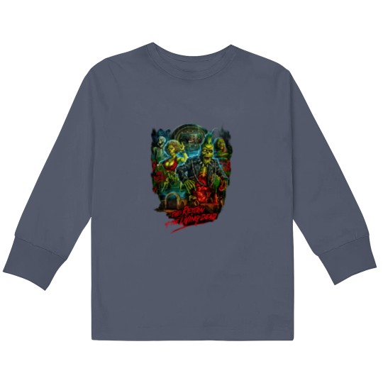 Discover Return of the living dead, tarman, zombies Kids Long Sleeve T Shirts, Horror movies Kids Long Sleeve T Shirts
