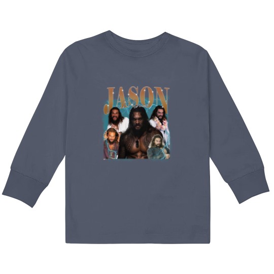 Discover Jason Momoa Kids Long Sleeve Superhero T-Shirt