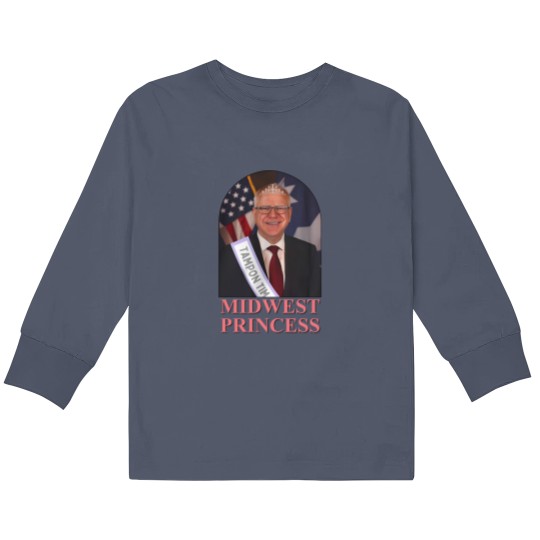 Discover Midwest Princes Tampon Tim Walz Kids Long Sleeve T Shirts, Chappel Roan Kids Long Sleeve T Shirts