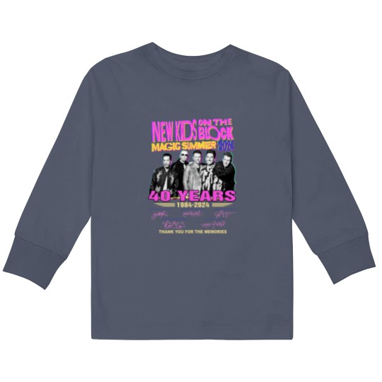 Discover NKids On The Block Tour 2024 Kids Long Sleeve T Shirts