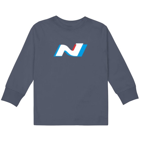 Discover Hyundai N Logo Kids Long Sleeve T Shirts