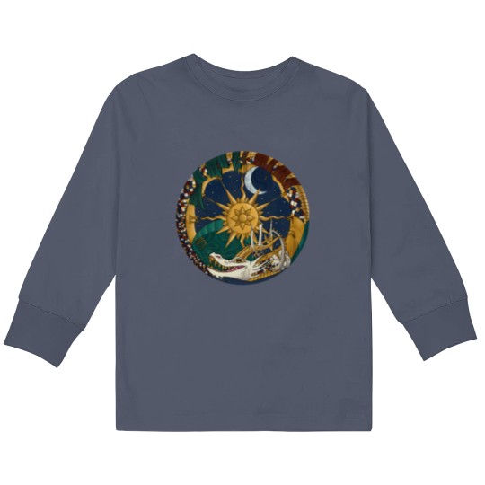 Discover Wheel Of Time Kids Long Sleeve T Shirts
