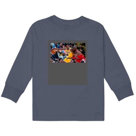 Discover Michael Jordan x Kobe Bryant Kids Long Sleeve T Shirts