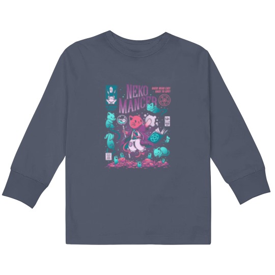 Discover Nekomancer Kids Long Sleeve T Shirts