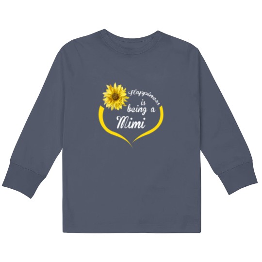 Discover Mimi Gift Happiness Is Being A Mimi Kids Long Sleeve T Shirts