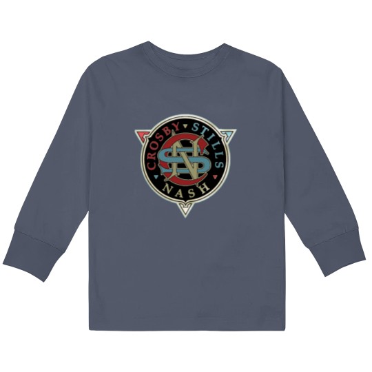 Discover The Band Crosby Logo Stills Band Music Nash Fashion And Young Kids Long Sleeve T Shirts