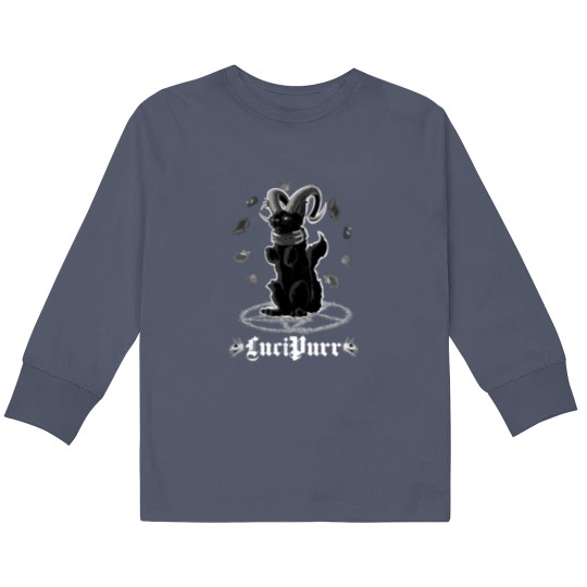 Discover LuciPurr II Fine Kids Long Sleeve T Shirts