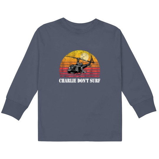 Discover Charlie Don't Surf Funny Kids Long Sleeve T Shirts