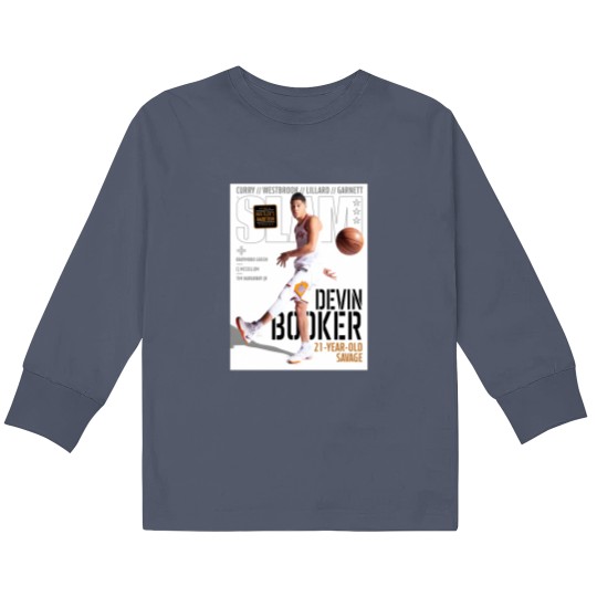 Discover Devin Booker SLAM Poster Kids Long Sleeve T Shirts, Devin Booker Magazine Kids Long Sleeve T Shirts