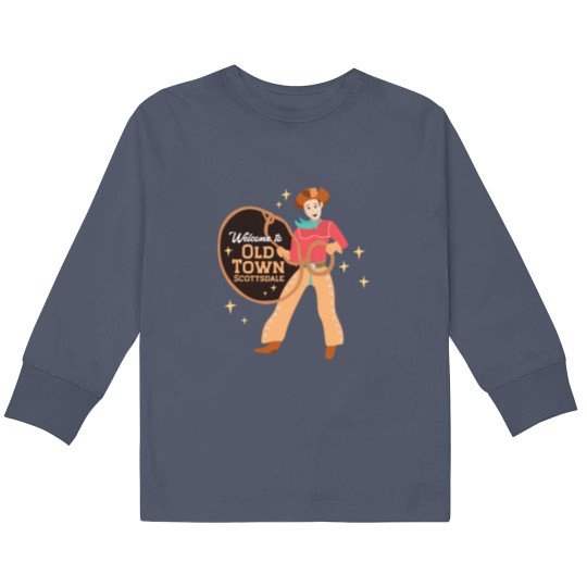 Discover Old Town in Scottsdale AZ Kids Long Sleeve T Shirts