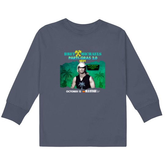 Discover New Popular!!! Bret Michaels Tour 2024 Gift For Fan Kids Long Sleeve T Shirts